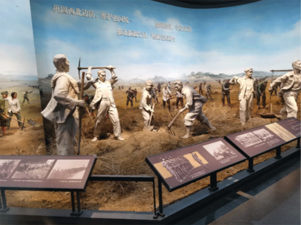 宣絨布加極窄型材展板，亞克力立體字