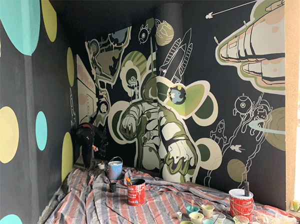 噴繪墻怎么設(shè)計才好看呢？設(shè)計噴繪墻畫的兩大要點